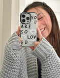 Load image into Gallery viewer, Black You Are So Loved Phone Case
