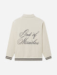 Load image into Gallery viewer, God of Miracles Ivory Bomber Jacket
