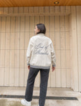 Load image into Gallery viewer, God of Miracles Ivory Bomber Jacket
