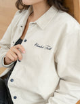 Load image into Gallery viewer, God of Miracles Ivory Bomber Jacket

