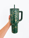 Load image into Gallery viewer, Green Allover Print 40 oz Ascend Tumbler
