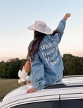 Load image into Gallery viewer, What a Friend In Jesus Denim Jacket
