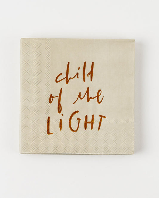 Baptism Child of the Light Cocktail Napkins