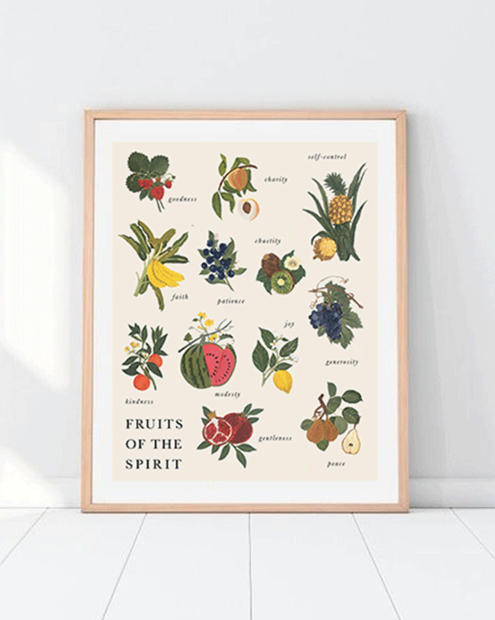 Fruits of the Spirit Art Print - 16x20