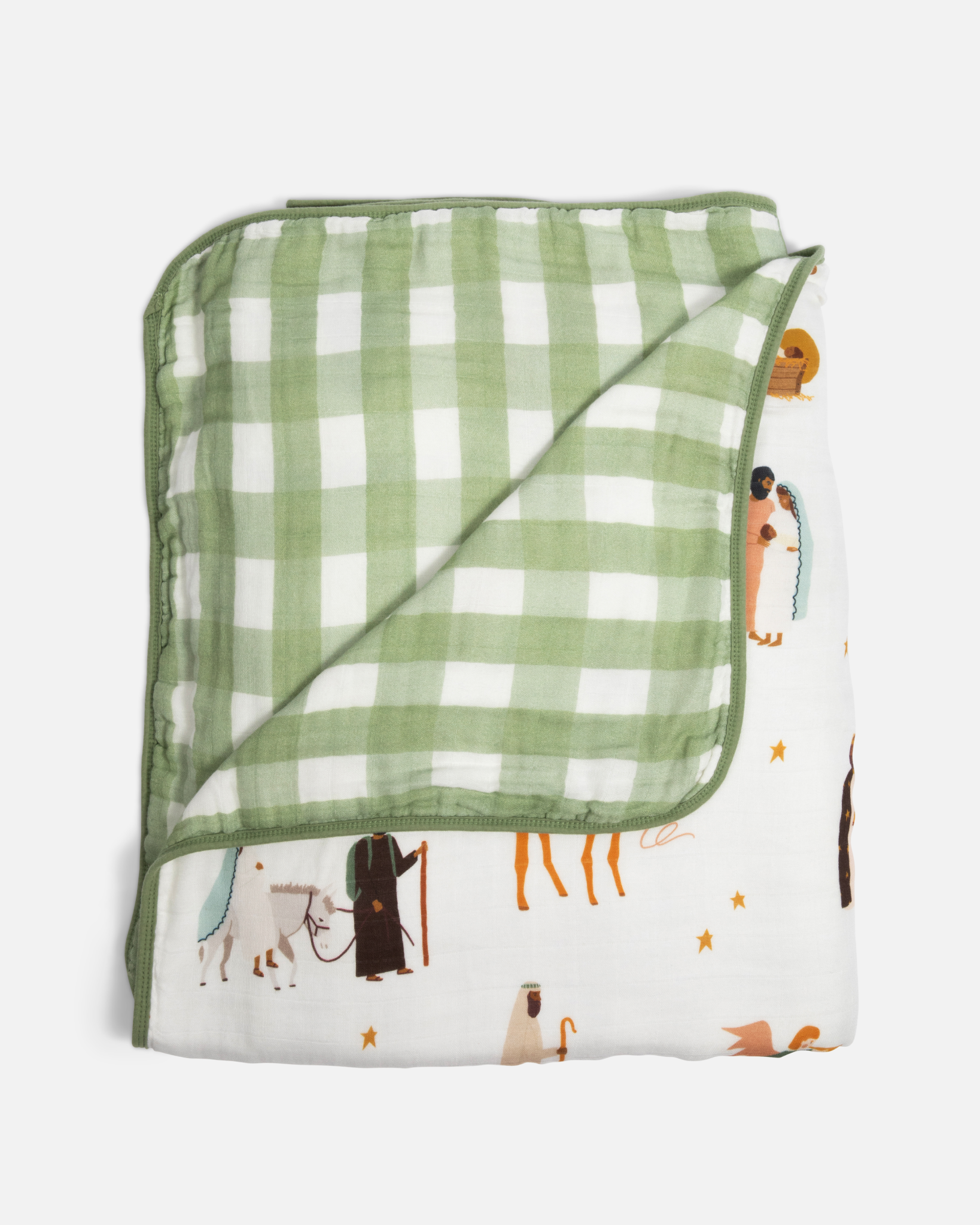 Nativity Muslin Quilt Blanket