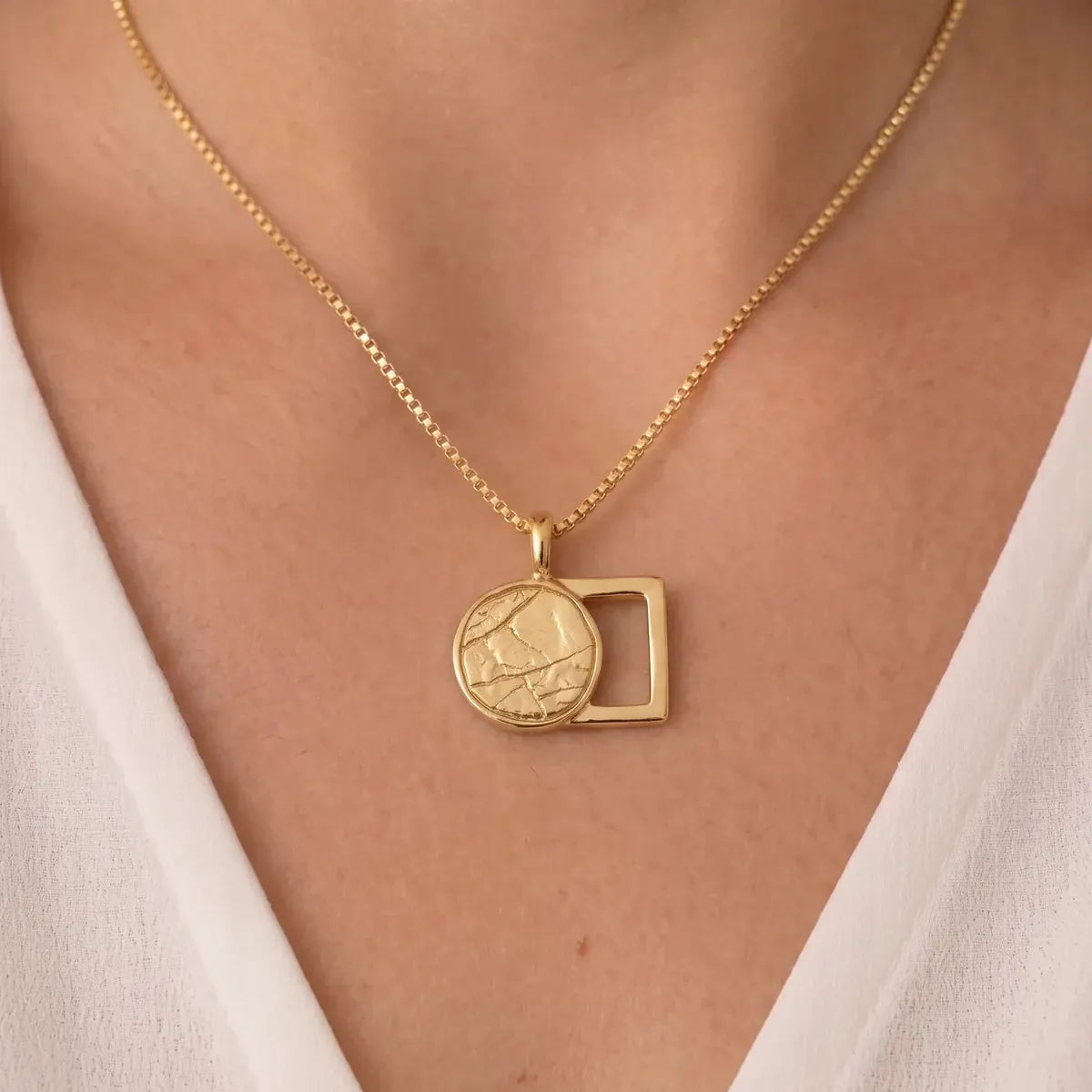 The Empty Tomb Necklace, women's 18K gold plated