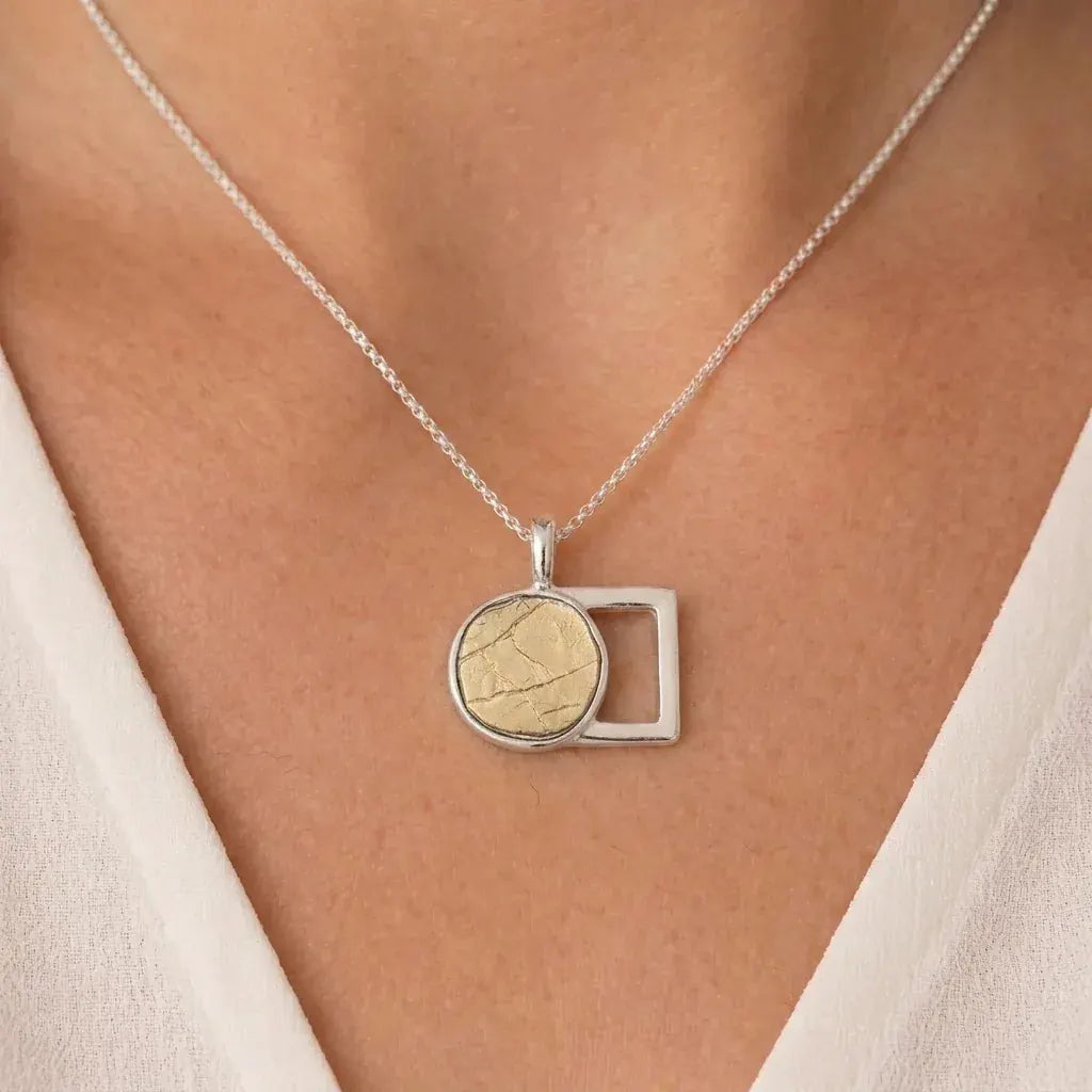 The Empty Tomb Necklace, women's mixed metal