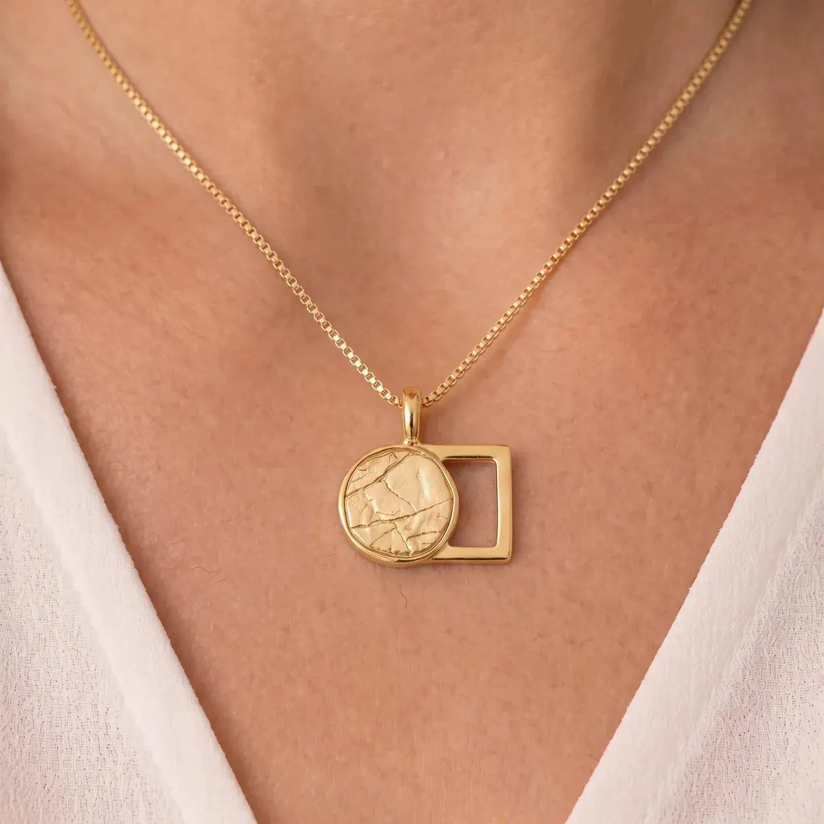 The Empty Tomb Necklace, women's solid gold