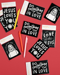 Load image into Gallery viewer, Love Like Jesus Valentine Fuzzy Coloring Cards
