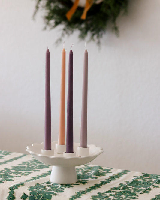 Muted Advent Candles